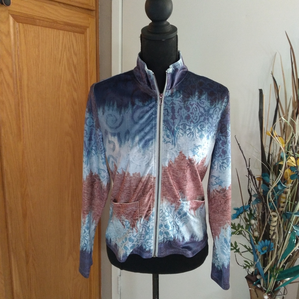 CATIVA Ladies Long Sleeve Zip-Up Sweater S